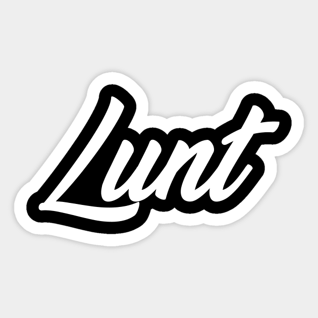 Lunt Sticker by Eugene and Jonnie Tee's